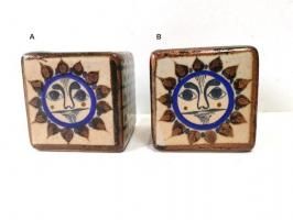 トナラ 陶芸品 陶器  [El Sol Rojo ルナソル 太陽と月 四角鉢] 6.5cm<img class='new_mark_img2' src='https://img.shop-pro.jp/img/new/icons13.gif' style='border:none;display:inline;margin:0px;padding:0px;width:auto;' />
