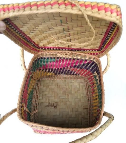 メキシコパルマバスケット|スクエア - メキシコ雑貨とメキシコの民芸店