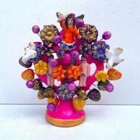 ツリーオブライフ 生命の木 燭台 キャンドルホルダー - メキシコ雑貨と