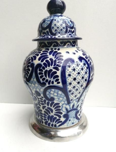 プエブラ 陶器 | タラベラ焼き 壺 - メキシコ雑貨とメキシコの