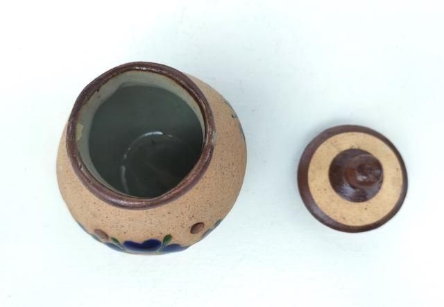 トナラ 陶器 壺 | 蓋付き小壺 - メキシコ雑貨とメキシコの民芸店