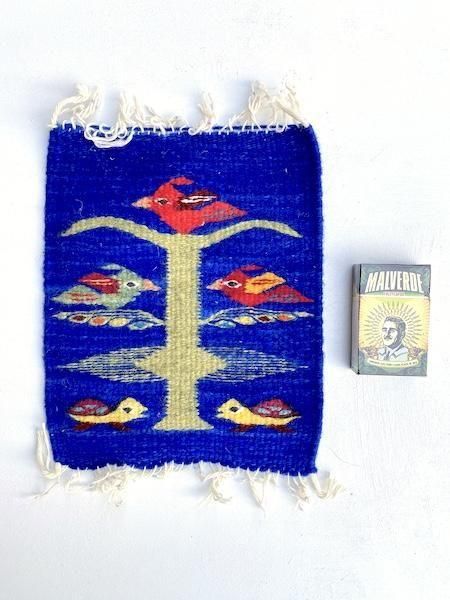 コースター オアハカ ウールラグ サポテクラグ - メキシコ雑貨と