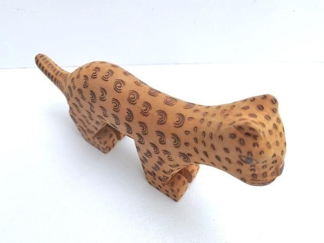 ヴェラクルス 木彫人形 | ジャガー 22cm - メキシコ雑貨とメキシコの