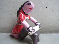 トラケパケ 陶器 人形 ドール [コチネラ] ハンドメイド
																													