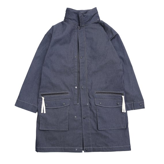 POLY-DENIM COAT / INDIGO - クオルト オフィシャルオンラインショップ -quolt Official Online Shop-