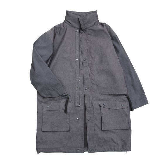 POLY-DENIM COAT / BLACK-GRAY - クオルト オフィシャルオンラインショップ -quolt Official Online  Shop-