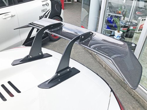 GT500タイプスワンネックワンオフGTウィング(カーボン)引取り限定！