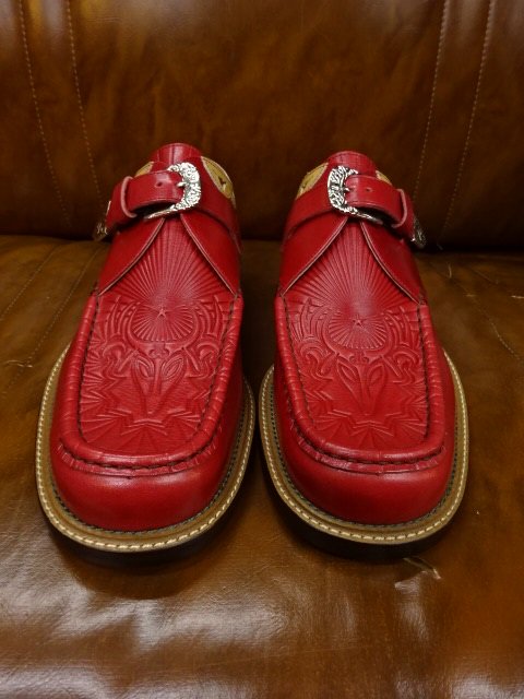 ドライボーンズ Western Moccs Monk Strap Shoes DSHC-047 WINE - ザ