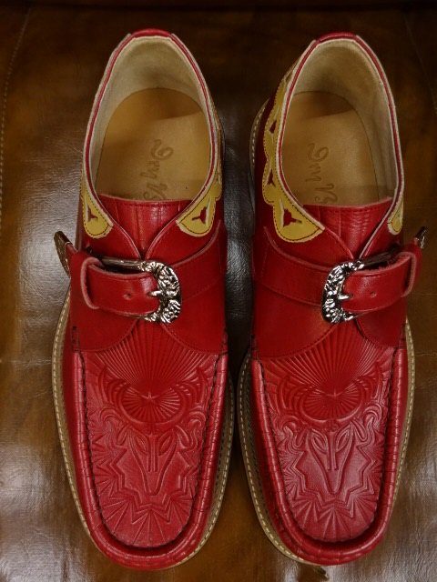 ドライボーンズ Western Moccs Monk Strap Shoes DSHC-047 WINE - ザ