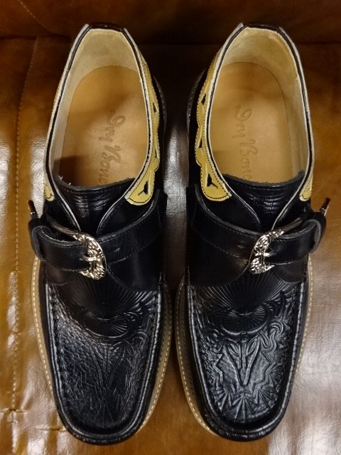 ドライボーンズ　Western Moccs Monk Strap Shoes　DSHC-047 BLACK - ザ ホワイツ ウルフ｜広島県広島市　 アメカジショップ　THE WHITE'S WOLF