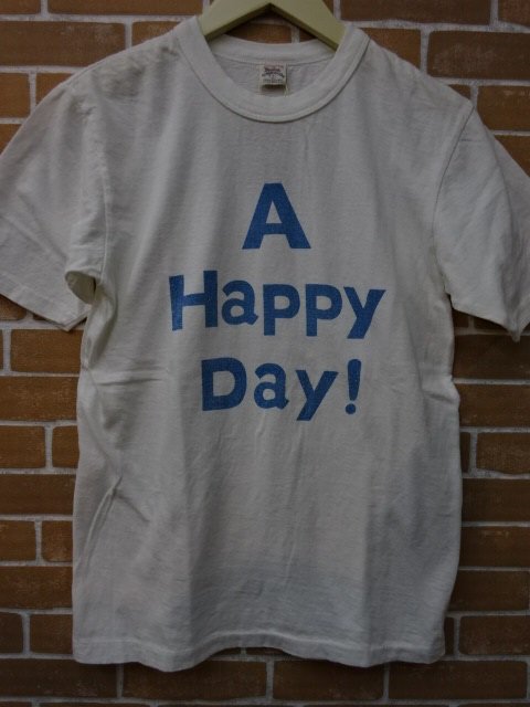 ウエス 半袖Ｔシャツ ”A HAPPY DAY!” Tシャツ 651841 ホワイト/ブルー