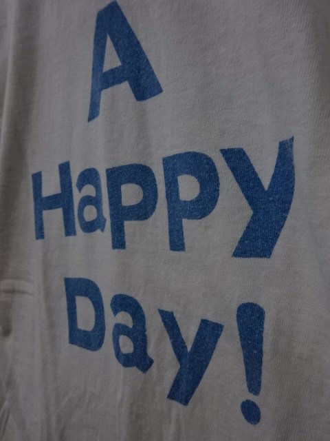 ウエス 半袖Ｔシャツ ”A HAPPY DAY!” Tシャツ 651841 ホワイト/ブルー