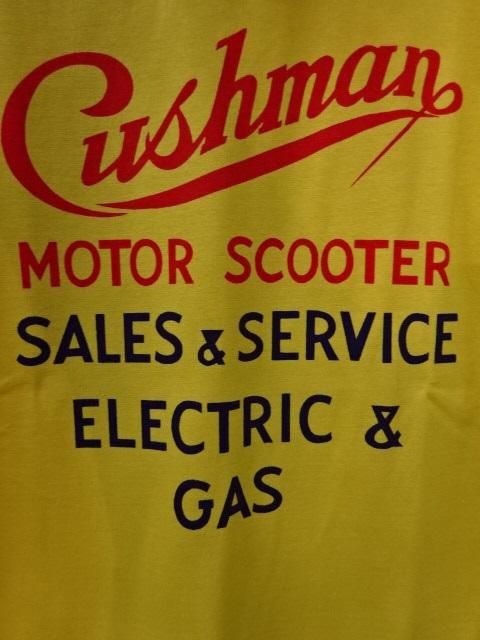 クッシュマン プリントTシャツ ”CUSHMAN” 26606 イエロー - ザ