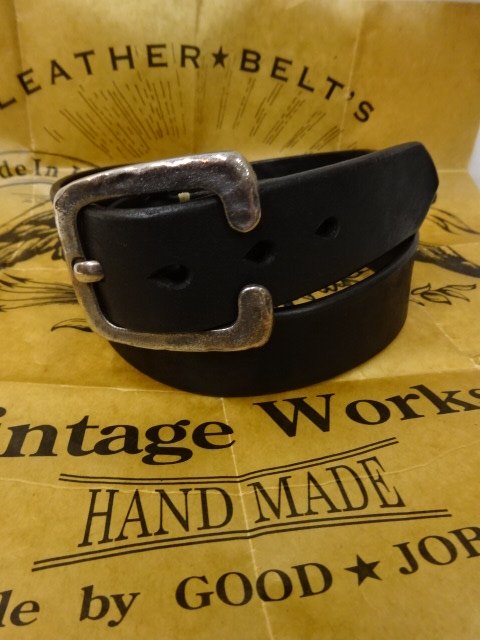 Vintage Works Leather Belt 7Hole DH5536 FLANNEL(BLACK) - ザ