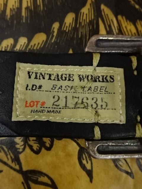 Vintage Works Leather Belt 7Hole DH5536 FLANNEL(BLACK) - ザ
