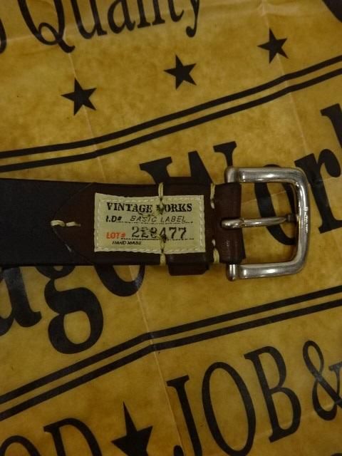 上等な Vintage Works Leather Belt DH5702 BRONZE(Brown) - ザ 小物