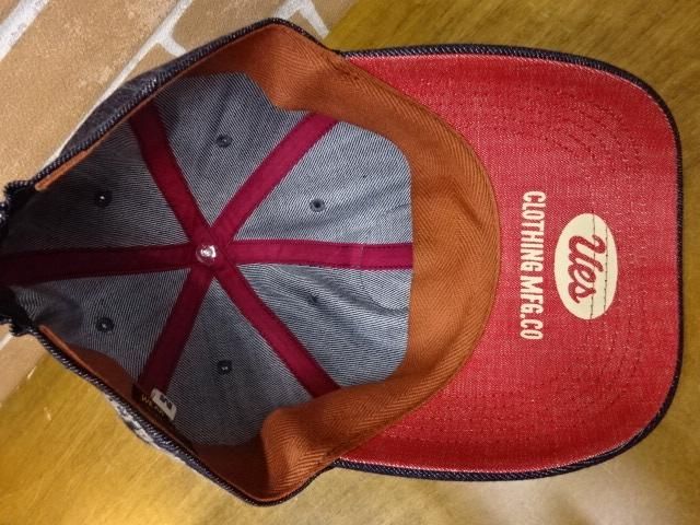 UES デニムベースボールキャップ 82DC デニム A HAPPY DAY