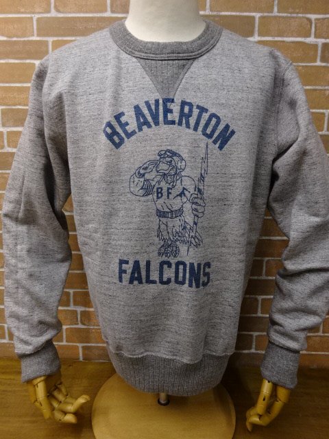 ホワイツビル　SWEAT SHIRT W/ PRINT　「BEAVERTON」　　WV68816ー113 ヘザーグレー - ザ ホワイツ  ウルフ｜広島県広島市　アメカジショップ　THE WHITE'S WOLF