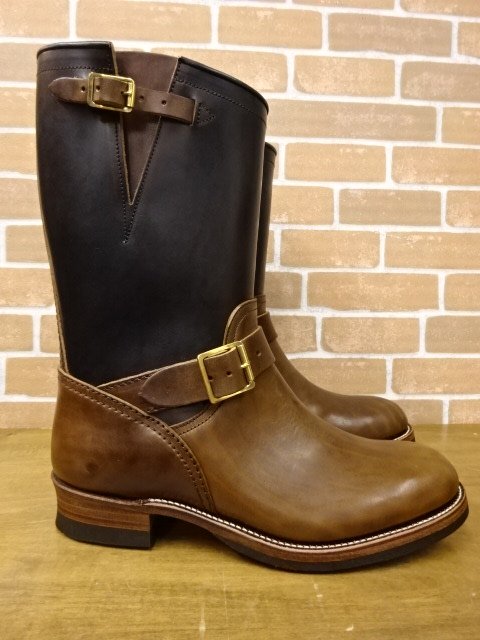 DAPPAR`S 40's Style Engineer Boots LOT1142 BROWN×R.BLACK(茶芯