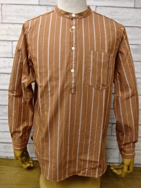 ダッパーズ Classic Long Placket Pullover Work Shirts LOT1540