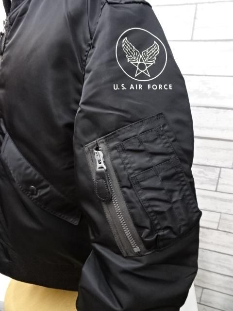 ウィリアム・ギブスン エアフォース 黒 ジャケット XL