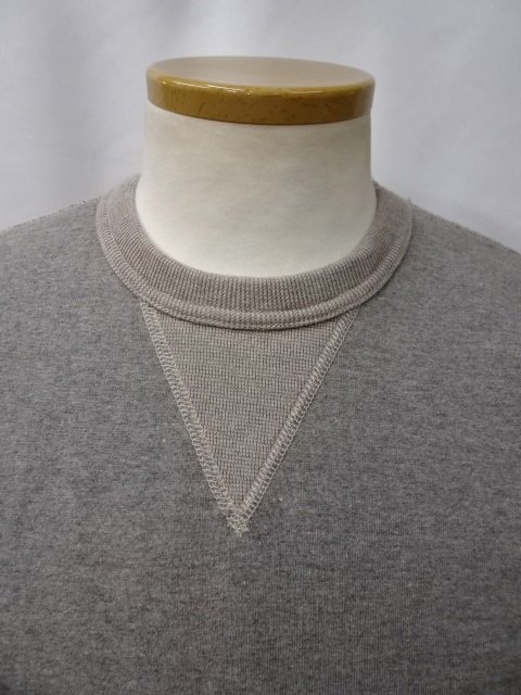 デラックスウエア SWEAT FLAT.SEAM PLAIN S101-00 杢GRAY.BEI - ザ