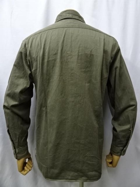 バズリクソンズ ヘリンボーン ワークシャツ (LONG SLEEVE