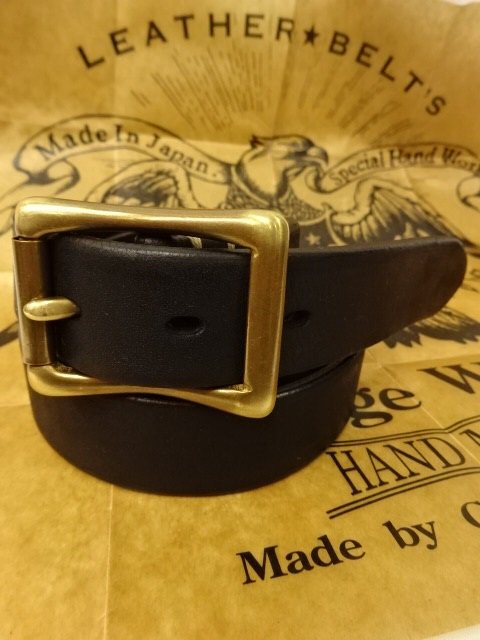 Vintage Works　Leather Belt　5Hole　真鍮バックル　DH5679 FLANNAL(Black) - ザ ホワイツ  ウルフ｜広島県広島市　アメカジショップ　THE WHITE'S WOLF