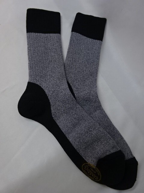 ダッパーズ DAPPER'S Two Way Boots Socks LOT1681 BLACK/MIDDLE GRAY ...