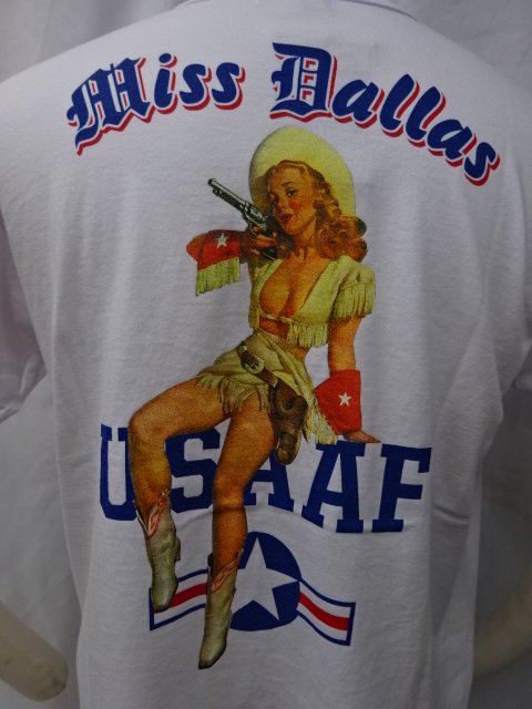 バズリクソンズ　S/S Ｔシャツ GIL ELVGREN ”MISS DALLAS” 　BR79437-101 WHITE - ザ ホワイツ  ウルフ｜広島県広島市　アメカジショップ　THE WHITE'S WOLF