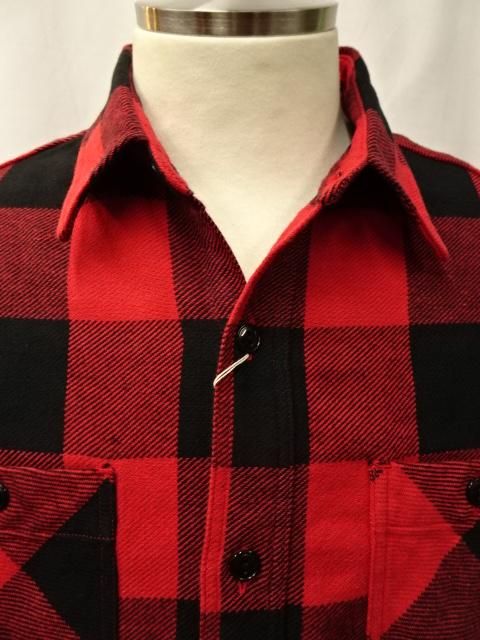シュガーケーン TWILL CHECK WORK SHIRT SC29357-165 レッド