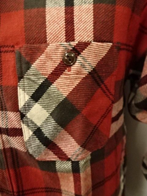 シュガーケーン TWILL CHECK WORK SHIRT SC29364-165 レッド