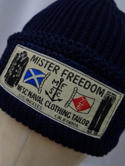 MISTER FREEDOM ”SUBMARINER” COTTON INDIGO-KNIT”LOOKOUT MISTER FREEDOM ”SUBMARINER” COTTON INDIGO-KNIT”LOOKOUT