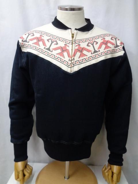 クッシュマン ハーフジップ スウェット サンダーバード 26384 ブラック