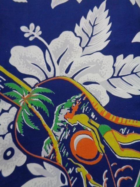 サンサーフ 長袖アロハシャツ “UKULELE MELODY
