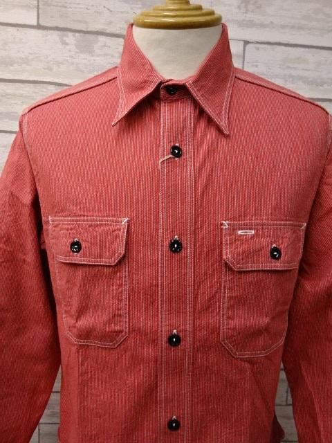 シュガーケーン ジーンコード ワークシャツ SC25511-165 レッド