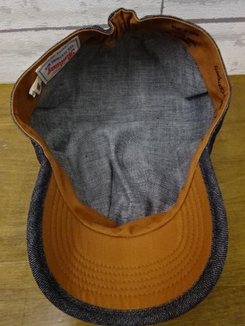 Ues/ウエス/UNIONMADE/デニム/レザー/キャップ/ワーク/アメカジ UES ウエス ワークキャップ 82W デニム 帽子 CAP アメカジ 定番