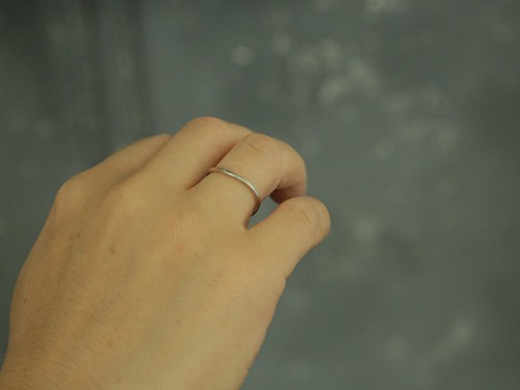 _ DAN TOMIMATSU / Rubber Band Ring / platinum 900