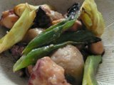 芋蛸煮と焼葱の酢味噌和えの作り方