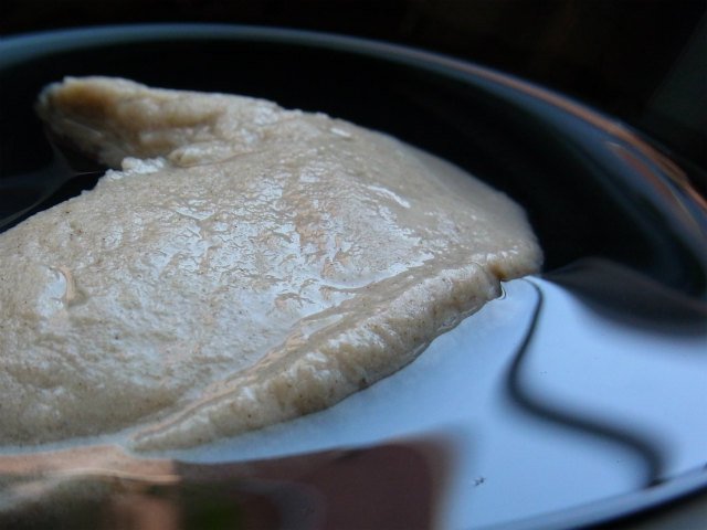 特青菊｜石臼挽きそば粉の調理例。そばがき