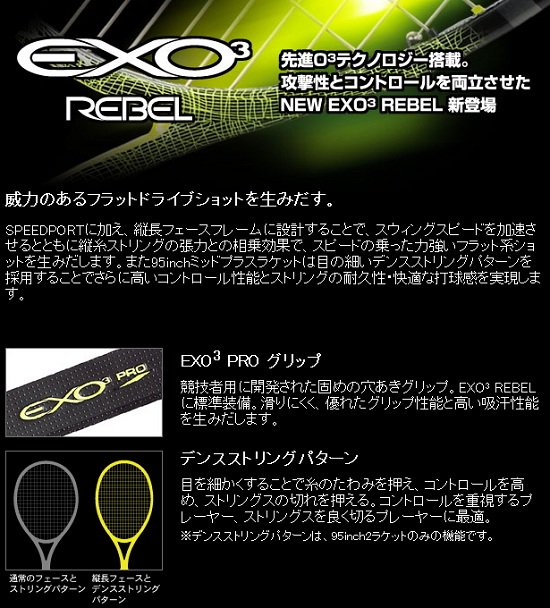 prince EXO3 GRAPHITE 100 グラファイト 100 - テニス商品専門店