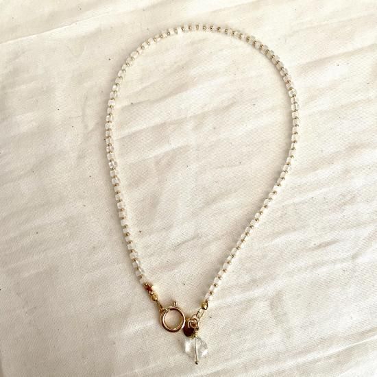 LOUDOTLOU*ネックレス(白翡翠) - birkahve