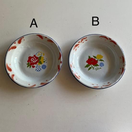 china retro*ホーロー皿(小・14cm/2柄) - birkahve