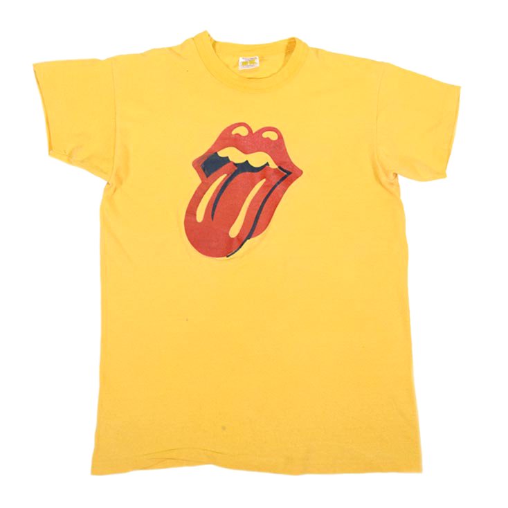 70 S Rolling Stones ローリングストーンズ バンドロゴ ヴィンテージtシャツ L 神戸元町 古着屋 ヤング衣料店 通販オンラインショップ