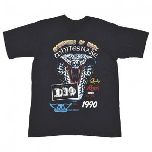 1990 MONSTERS OF ROCK WHITESNAKE DIO AEROSMITH ヴィンテージTシャツ 【L相当】