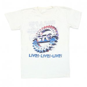1986 BACHMAN TURNER OVERDRIVE バックマンターナーオーバードライブ LIVE!-LIVE!-LIVE! ヴィンテージTシャツ 【L相当】