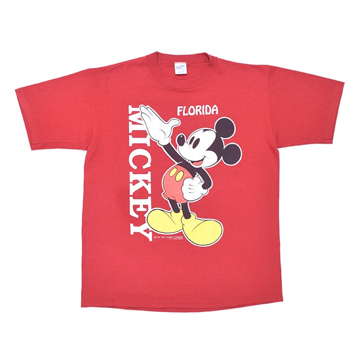 80 S Mickey Mouse ミッキーマウス ディズニー Florida Usa製 ヴィンテージtシャツ L 神戸元町 古着屋 ヤング衣料店 通販オンラインショップ