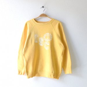 60'S SPORTSWEAR BY COLLEGIATE ラバープリント INDIANA STATE COLLEAGE ヴィンテージスウェットシャツ 【M】