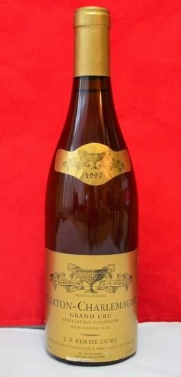 コシュデュリコルトンシャルルマーニュ1999 空瓶ブルゴーニュ