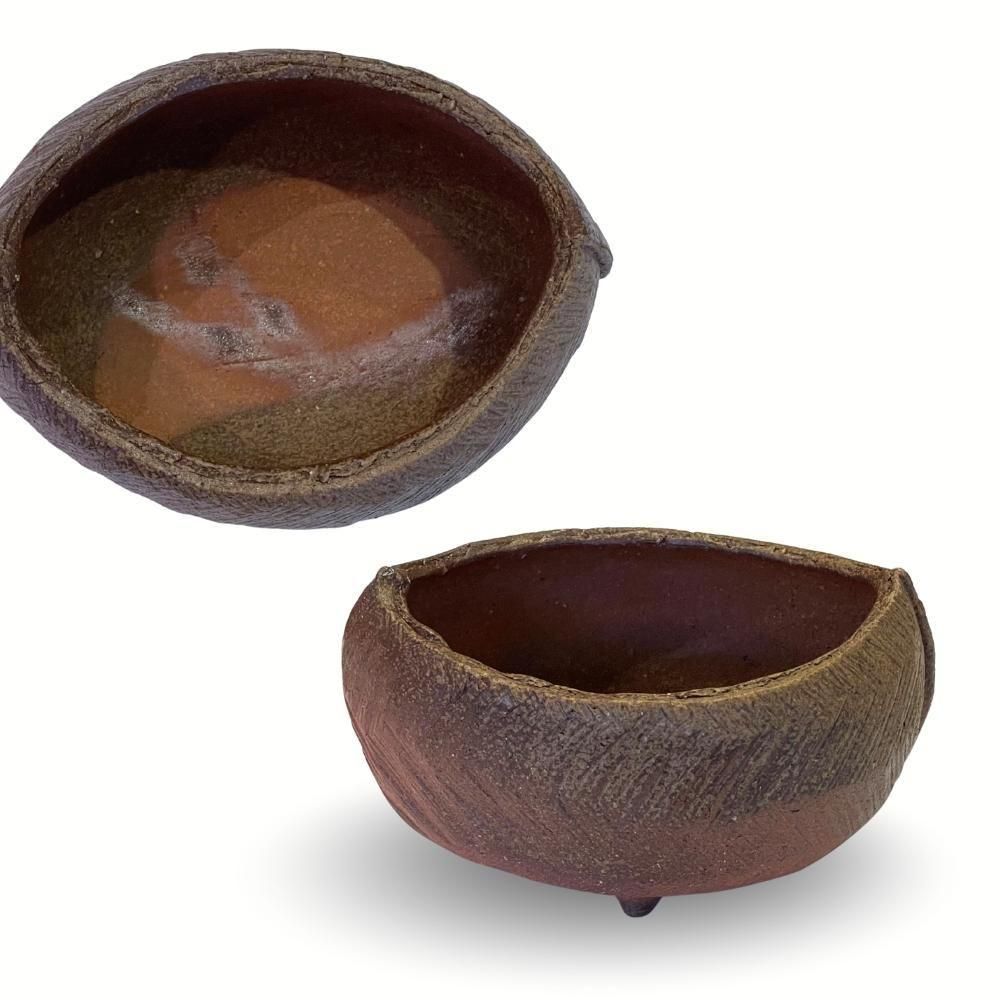 植松　備前焼　盃　お猪口　小西陶古造　窯変細工浮彫 『蟹』未使用品 植松 備前焼 盃 お猪口 小西陶古造 窯変細工浮彫 『蟹』未使用